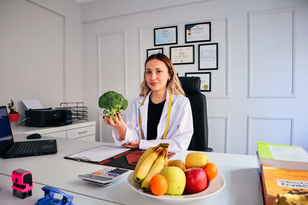 Healthy meal and smoothie ingredients