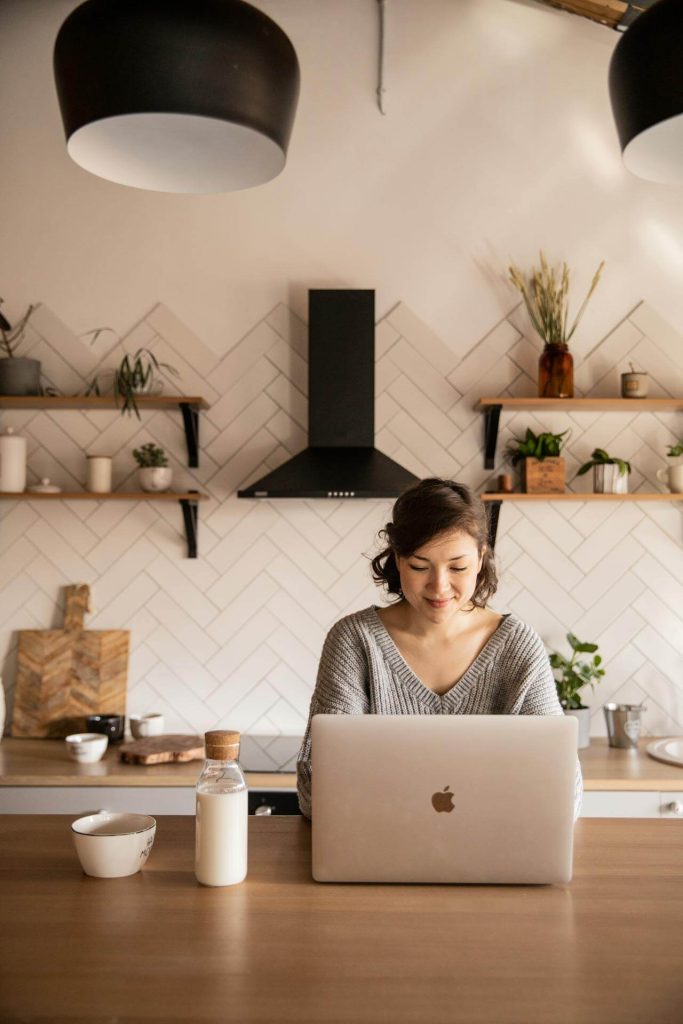 Successful entrepreneur working on laptop